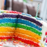 Regenbogen Kuchen