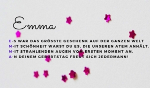 Geburtstagswünsche Emma