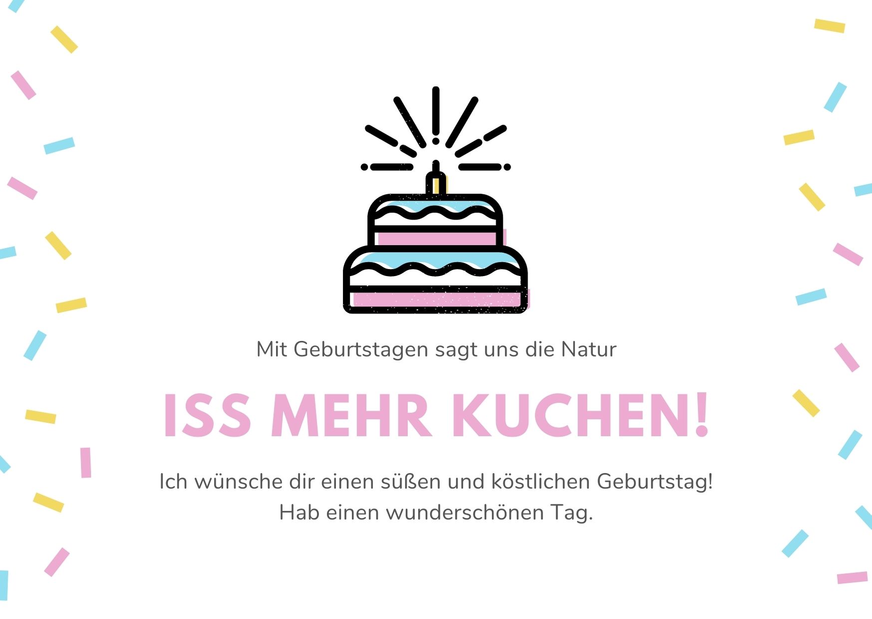 Alles Gute zum Geburtstag Kuchen