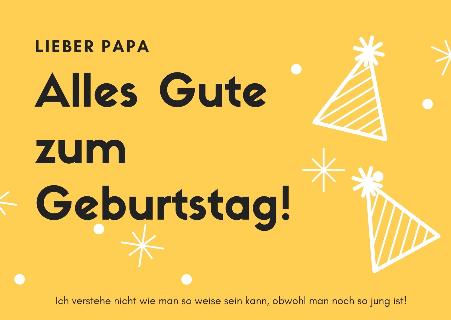 Alles Gute zum Geburtstag Papa